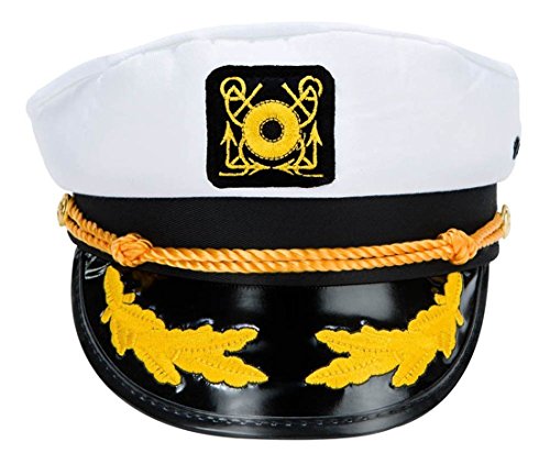 VWH Adult Yacht Captain Hat Costume Accessory One size