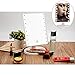 16 LED Makeup Mirror with USB Charging Touch Screen Dimming Cosmetic Mirror 180 Degree Rotation Adjustable Stand Cosmetic Desk and Table-top