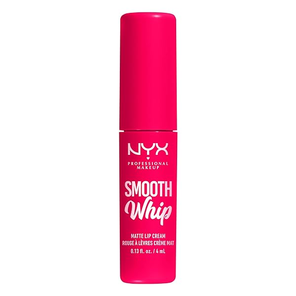 NYX PROFESSIONAL MAKEUP SMOOTH WHIP MATTE LIP CREAM, LONG LASTING, MOISTURIZING, VEGAN LIQUID LIPSTICK – PILLOW FIGHT (HOT FUSCHIA)