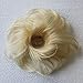 PRETTYSHOP 100% HUMAN HAIR Scrunchie Hair Piece Updo Braid Hair Scrunchy Messy Bun Platinum Blonde H312b