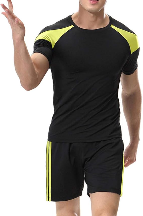 2019 Gimnasio Camisa Set, Camisa de los Hombres Fitness Camisa ...