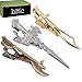 BMC Mens 3pc Gold Silver Medieval Weapons Tie Clip Collection Set