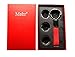Mehr Classic Leather Valet Key Chain & Key Rings | Elegant, Timeless, Multi-ring Keychain - Red