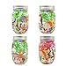 AriesTech Light-up Aquarium Kit with LED Light on Mason Jar Lid DIY Your Own Customized Mini Marine Ecosystem in a Jar with Sea Creatures, Great Science Kits Gifts for Childrens | Kids Toys