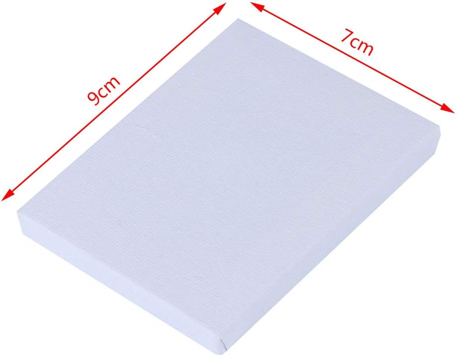ADFEN Blank White Mini Small Stretched Artist Canvas Art Board Acrylic Oil Paint