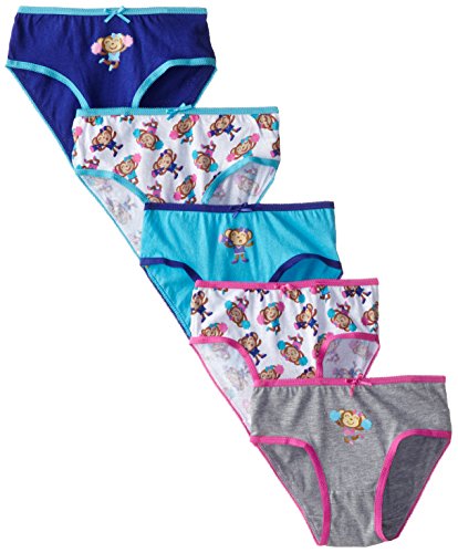 Sweet Princess Little Girls' Anna 5 Pack Soft Cotton Underwear