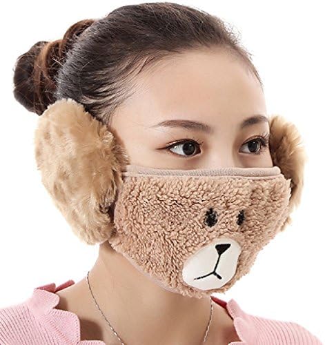 Windproof Dust Ski Mask Cold Weather Winter Motorcycle Half Face mouth Warmer Fleece Mask Polyester Fleece Mask for Women Youth Snowboard Cycling