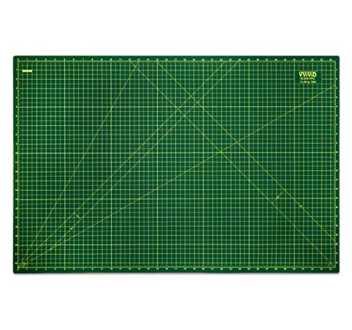 VViViD Green Self-Healing 16” x 22” Inches Rotary Cutting Mat Gridded & Ruled Reversible Professional Grade for Arts, Crafts, Quilting, Sewing, Scrapbooking, Cropping Photos and Drafting Projects