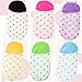 Cubaco 6 Pairs Baby Socks Non Skid Anti Slip Slipper Cotton Socks With Grips and Straps For Baby Toddler Girls