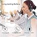 Arama Wireless Headset with Microphone, On Ear Headphone with Noise Cancelling, V.5.0 Bluetooth Headset for Phones PC Computers, Headset for Work, Used in Home Office, Call Center, Travel, Trucker