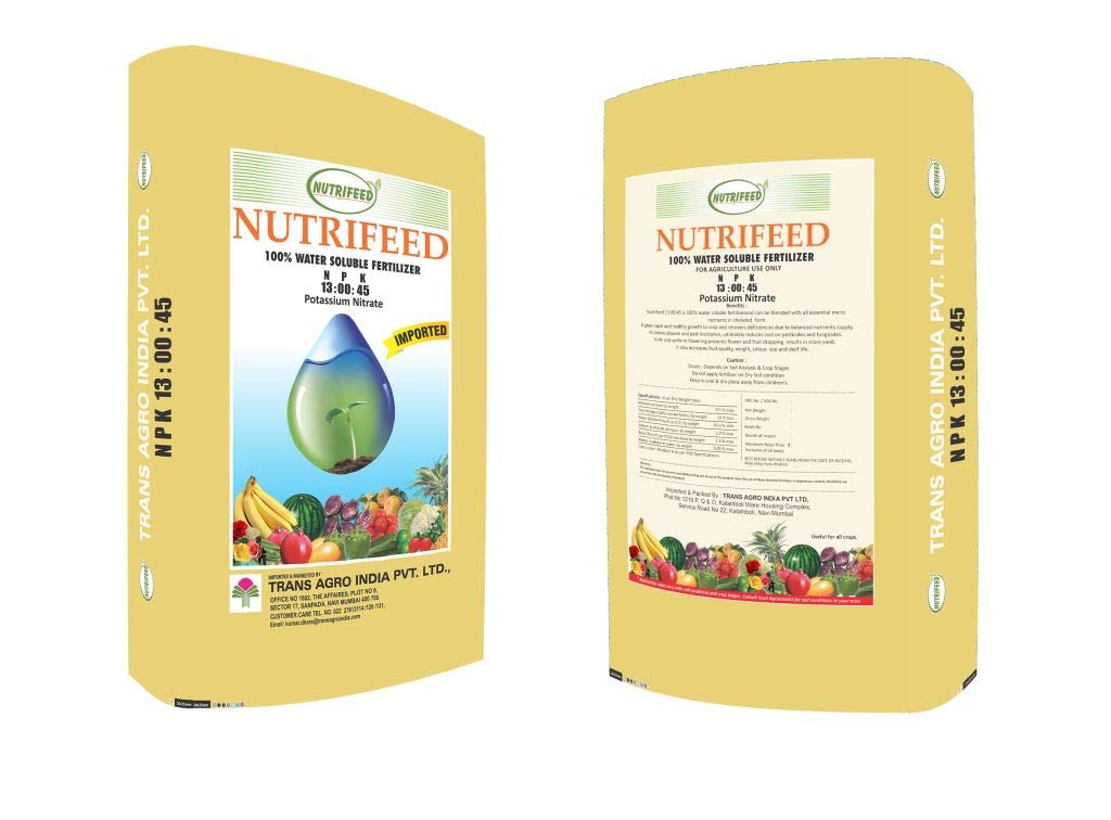 Buy Nutrifeed Npk 13 00 45 Water Soluble Fertilizer For All Plants And Garden 1 Kg Online At Low Prices In India Amazon In