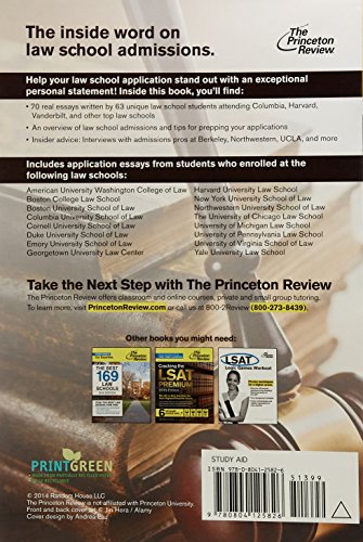 Law School Essays That Made a Difference, 6th Edition (Graduate School Admissions Guides)