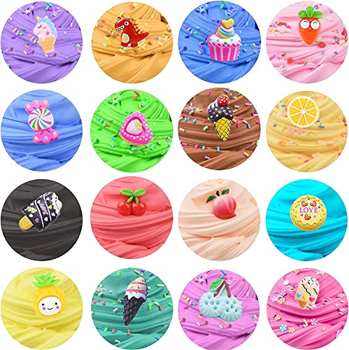 Beauenty 24PC Butter Scented Slime Party Favor - DIY Putty Toys for Kids, Soft & Non-Sticky Stress Relief Toy for Girls and Boys Over 6 Years (Style 1)