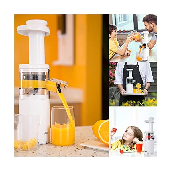Slow-Juicer-DEWINNER-MINI-Cold-Press-Masticating-Juicer-MachineQuiet-Motor-with-Reverse-Function-BPA-Free-Compact-Size-Extractor Slow Juicer, DEWINNER MINI Cold Press Masticating Juicer Machine,Quiet Motor with Reverse Function BPA Free, Compact…