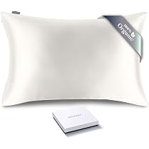 Amazon.com: RENESSY Premium Silk Pillowcase 100% Organic Mulberry ...