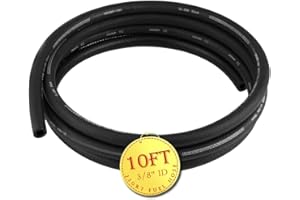 AFA Motors Fuel Line 3/8 Inch ID 10FT, Fuel Hose 300PSI High-Pressure, J30R7 Fuel Line Hose NBR For Automotive Fuel Systems Engines