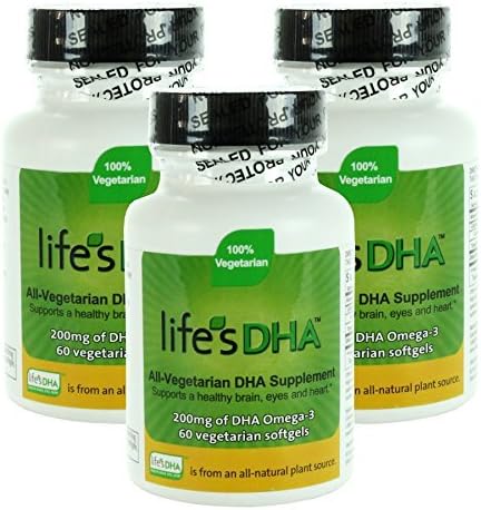 Martek Life's DHA 200mg All-Vegetarian Softgels, 60 Count (Pack of 3) Model: (Newborn, Child, Infant)