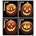 Jack o Lanterns USPS Forever First Class Postage Stamp U.S. Halloween Autumn Sheets ( 20 Pumpkin Stamps) (Book of 20)