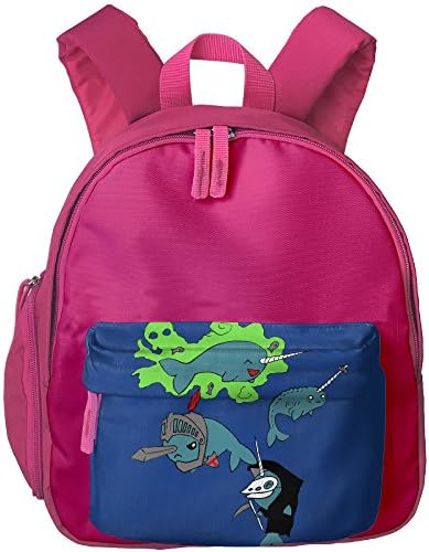 MYKJ Casual Lightweight Backpacks Cute Baby Narwhal Bookbag Shoulder Bag School Rucksack/Dayback For Girl&Boy Kids