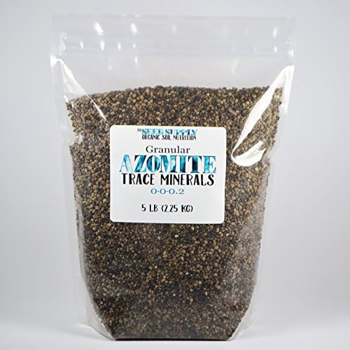5 Pound Granular AZOMITE by The Seed Supply - Natural Trace Mineral Granulated Fertilizer