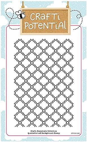 Crafti Potential A6 Background Stamp Quatrefoil