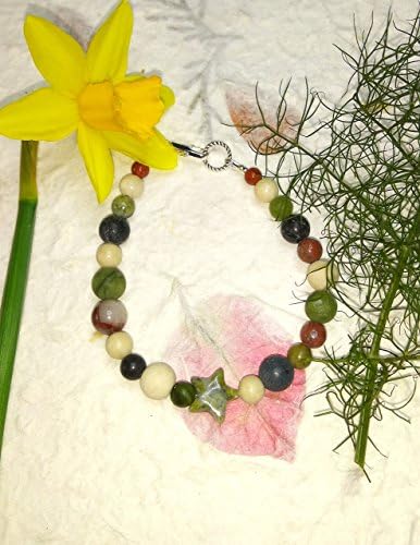 Irish jewellery handmade - Connemara and other marbles - 4 marbles bracelet