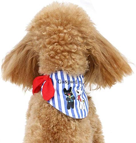 ペットパラダイス リサとガスパール ストライプ ポケット クール バンダナ 保冷剤付き 犬用 暑さ