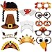 UNOMOR Thanksgiving Day Photo Booth Props, 38 PCS Happy Thanksgiving Photo Booth Props Decorations, Happy Thanksgiving Party Favor