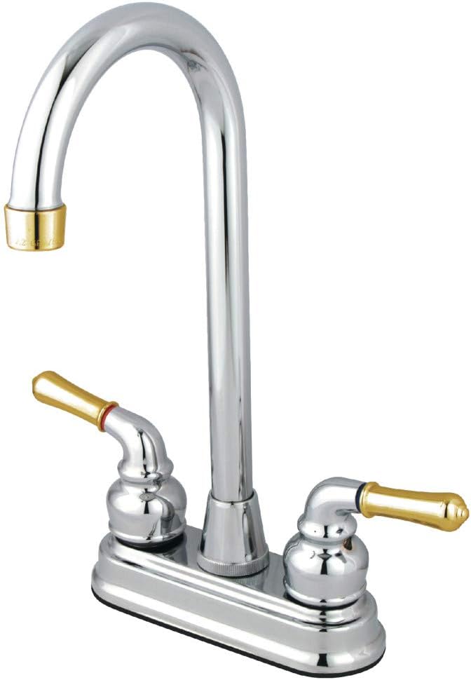 Kingston Brass GKB495 Magellan 4-inch Bar Faucet, Oil Rubbed Bronze - Bar Sink Faucets - 