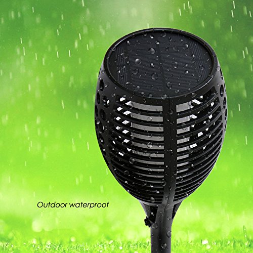 image for A plus life Solar Torch Light with Flickering Flame Lighting,Wireless 