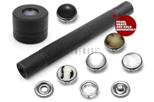CRAFTMEMORE Snap Fastener Setting Tool for Pearl Snap Ring Fastener Buttons - Snaps NOT Included (Prong Snap Setter)