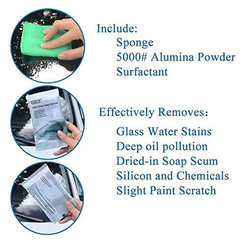 Sinwo Scratches Repair Auto Care Car Windscreen Cleaning Sponge Glass Cleanser (Green)