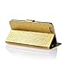 iPhone 6s Plus Case,IC ICLOVER Luxury Bling Flip Glitter Fashion Diamond Leather Card Wallet Case Cover iPhone 6s Plus/iPhone 6 Plus 5.5 inch,Gold