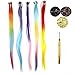 Bright & Pretty Colors Synthetic Hair Extension Kits, 50 PCS Assorted Colors Stick Tip Hair Extensions