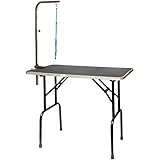 Go Pet Club Pet Dog Grooming Table with Arm, 30-Inch
