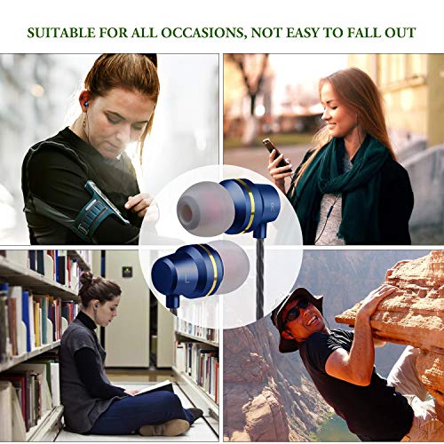 Ear Buds Wired Earphones Earbuds with Remote and Mic 3.5mm in Ear Earbud Headphones with Microphone and Volume Control StereoÂ Noise Isolating Compatible Android Cell Phones,Samsung,HTC,MP3
