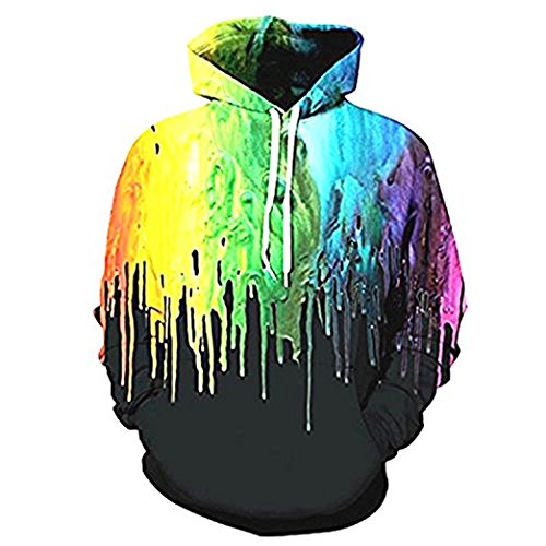 Youvimi Unisex 3d Printed Drawstring Pockets Pullover Sweatshirt Hoodie Hooded Sweatshirt