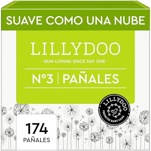 Pañales LILLYDOO, talla 3 (6+ kg), 174 uds., con protección contra fugas
