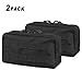 AMYIPO MOLLE Pouch Multi-purpose Compact Tactical Waist Bags Utility Pouch (94 inch Black Pouch (2PCS))