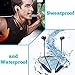 VMPALACE Bluetooth Headphones, Noise Cancelling Headphones with Microphone - Magnetic HD Stereo Wireless Headphones, IPX7 8 Hour Battery Waterproof Bluetooth Headset for Running Workout & Gym