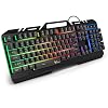 Gaming Keyboard, WisFox USB Wired Keyboard Durable All-Metal Panel Computer Keyboard, Colorful Rainbow LED Backlit Wired…