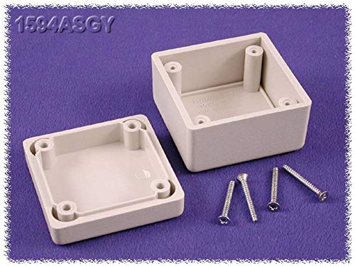 HAMMOND ELECTRONICS Boîtier Universel 1594ASGY ABS Gris 56 x 56 x 40 1 pc(s)