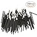 150 Pcs Disposable Makeup Lip Lipstick brush Make Up Tool (Black)