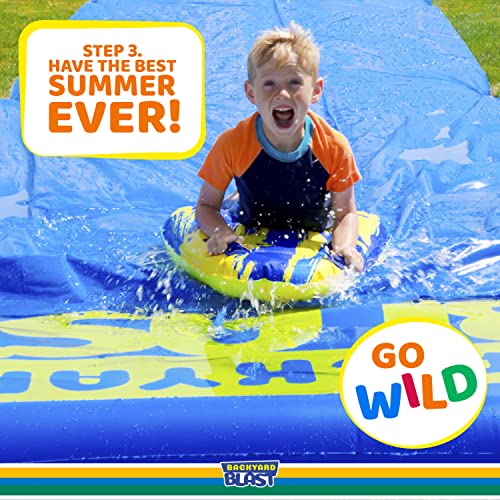BACKYARD BLAST Splash Zone Slip n Slide Splash Pad Accessory for Water