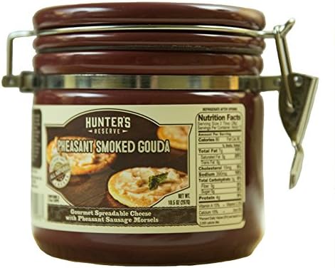 Hunters Reserve 10.5 oz. Gourmet Smoked Gouda Cheese Spread with Pheasant Summer Sausage Morsels