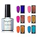 Nail Polish UV LED Glow in the Dark Dramatic Nail Art Soak Off Varnish Gift Set Carnival Party 6pcs 10ml FairyGlo 001
