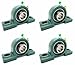 Four (4) UCP204-12 Cast Iron Pillow Block Mounted Bearings - 3/4