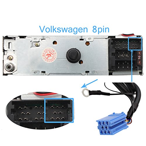 Wyness Car CD USB Audio Aux Adapter Digital Music Cd Changer 3.5mm Interface for VW 2000-2005 A2 1998-2006 A4 1998-2004 A6 1998-2002 A8 2000-2006 TT 1998-2008 Bettle and Support Iphone - Thumbnail 5