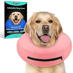 Supet Inflatable Dog Cone Collar Alternative After