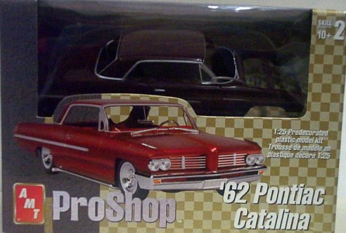AMT Pro Shop 31279 1962 Pontiac Catalina - Red - Fully Decorated! - Plastic Model Kit - 1:25 Scale - Skill Level 2
